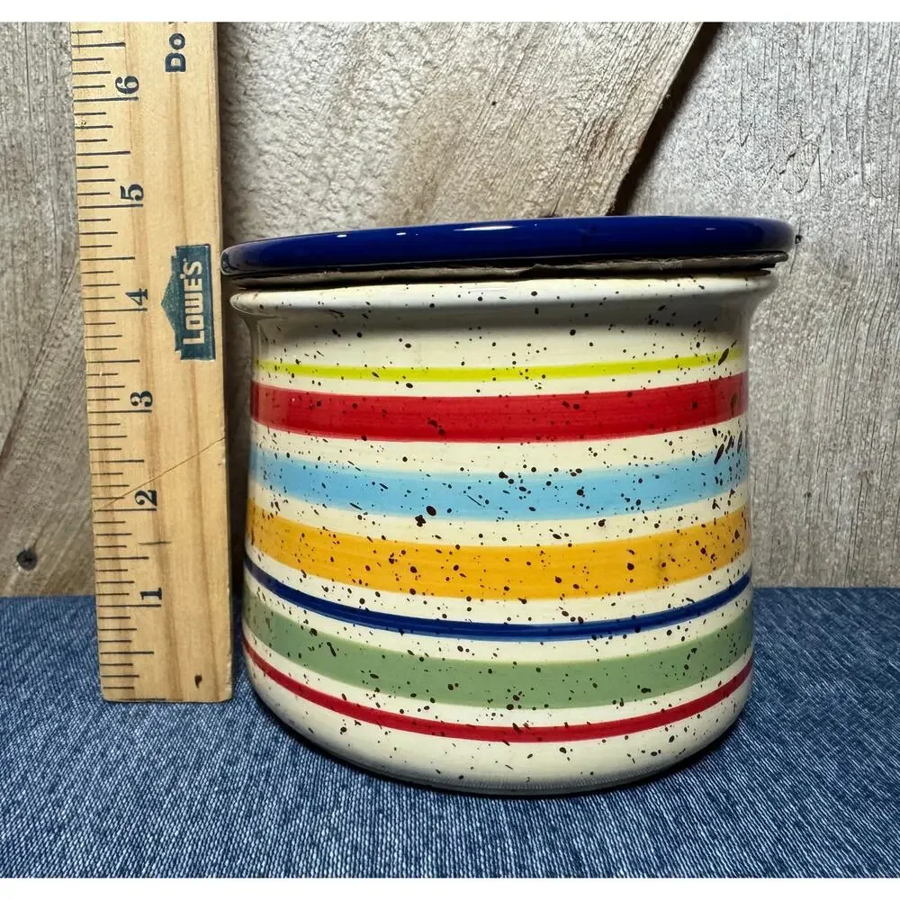 Pfaltzgraff Sedona Dip Server Cooler Warmer Server Set Southwestern Colors 4.5